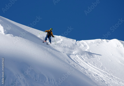 Ski touring in harsh winter conditions © Rechitan Sorin
