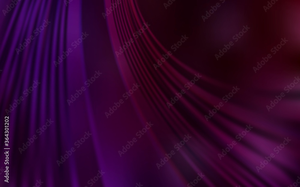 Fototapeta premium Dark Purple vector backdrop with wry lines. A sample with colorful lines, shapes. Abstract style for your business design.