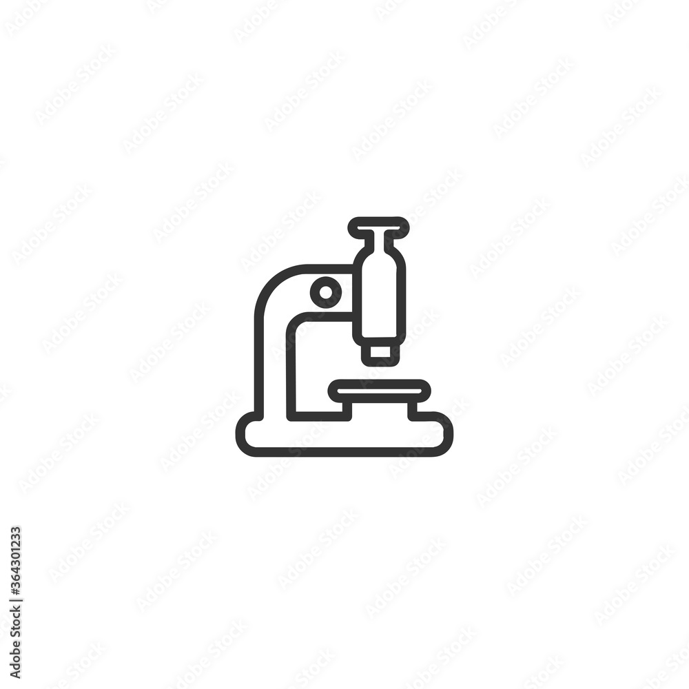 microscope isolated line icon for web and mobile microscope isolated line icon for web and mobile