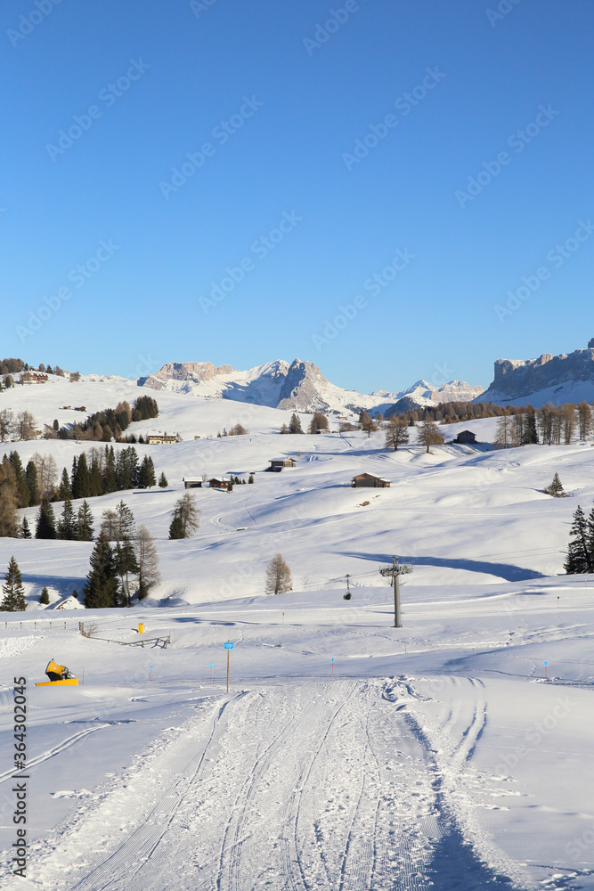 winter at Dolomites in Italy 