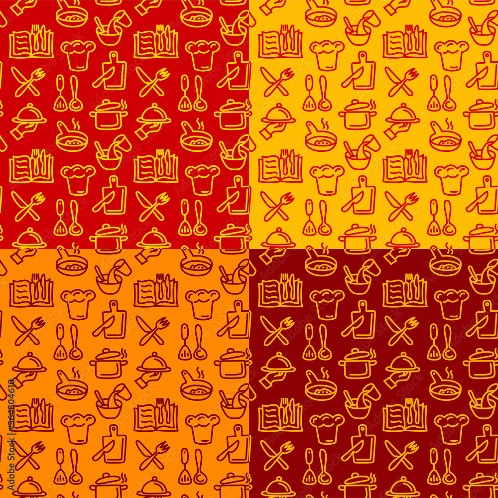 cooking seamless patterns cooking seamless patterns