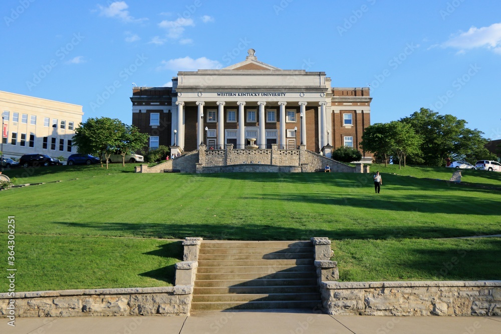 Fototapeta premium Bowling Green, Kentucky, United States. The Van Meter Hall inside the Western Kentucky University.