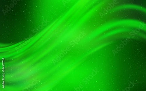 Light Green vector pattern with night sky stars. Modern abstract illustration with Big Dipper stars. Best design for your ad, poster, banner.