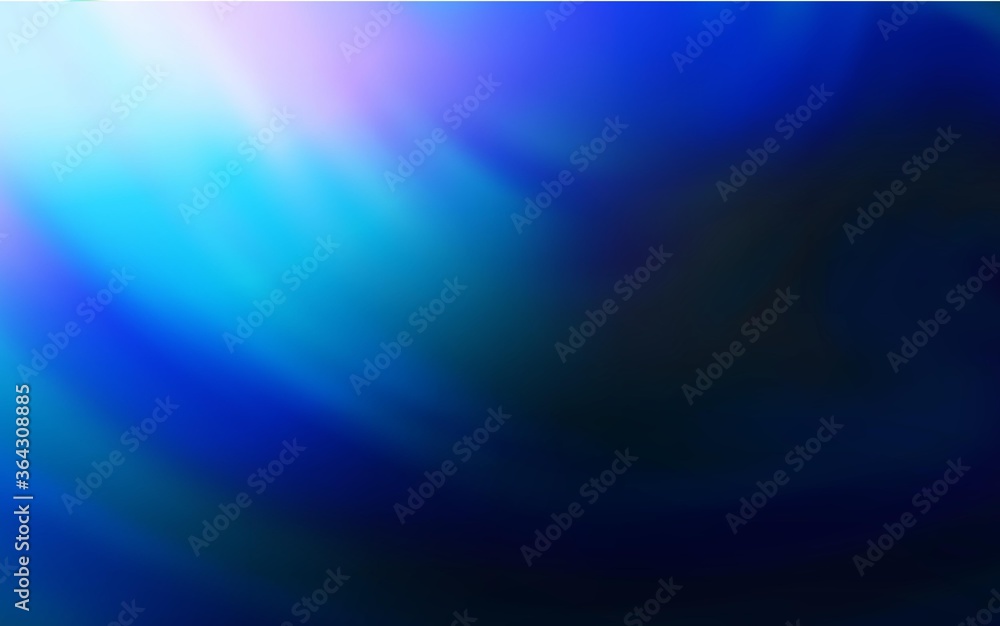 Dark BLUE vector blurred background. Glitter abstract illustration with gradient design. Completely new design for your business.
