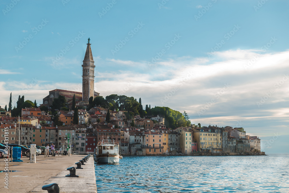 Fototapeta premium Rovinj city in Croatia at day light