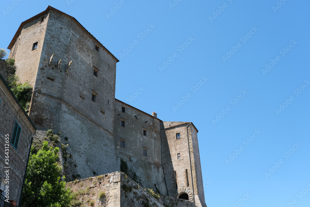 Historical center of the town of Sorano in the tuscan Maremma