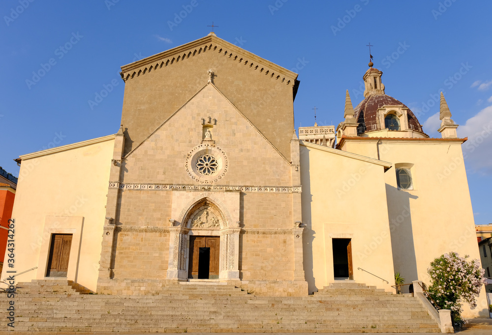 church in the historic center of orbetello