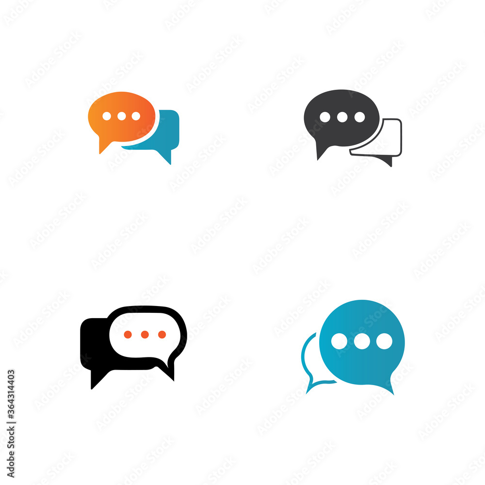 Obraz premium Speech bubble icon vector illustration