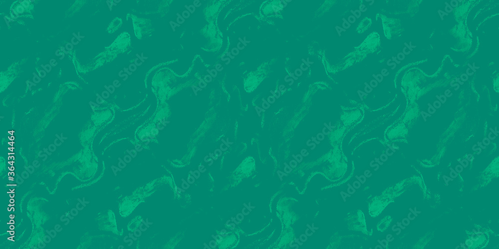 Gradient Watercolor Background. Turquoise Modern Design Pattern. Teal Batik print. Seamless pattern.