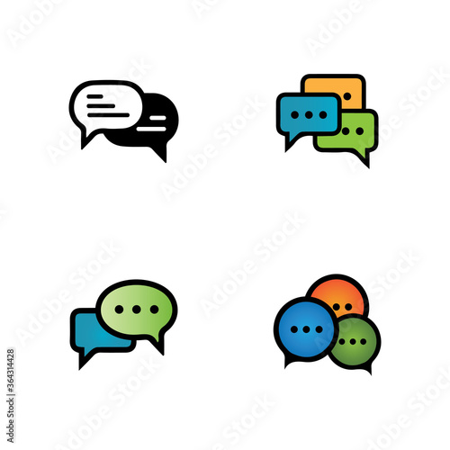 Speech bubble icon vector illustration