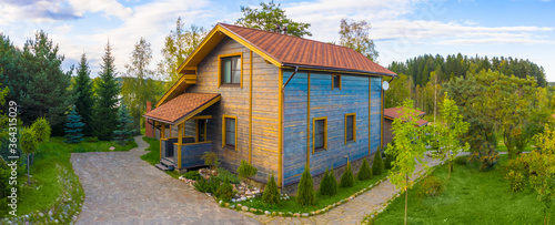 Two-storey wooden house in ...