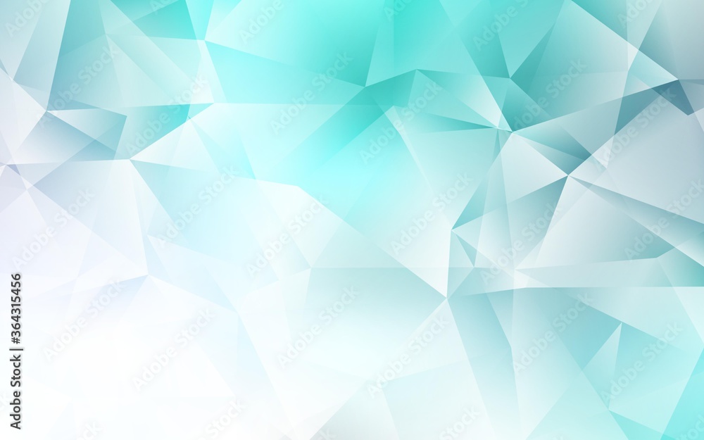 Obraz premium Light BLUE vector abstract mosaic backdrop. Modern abstract illustration with triangles. Best triangular design for your business.