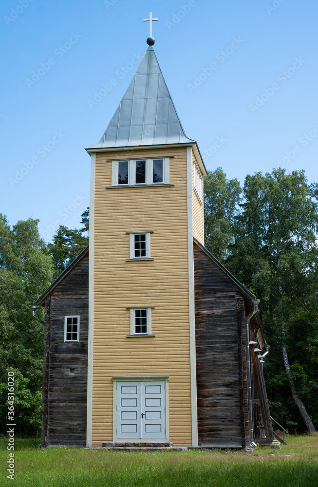St. Mary's wooden church on Naissaare island, Estonia St. Mary's wooden church on Naissaare island, Estonia