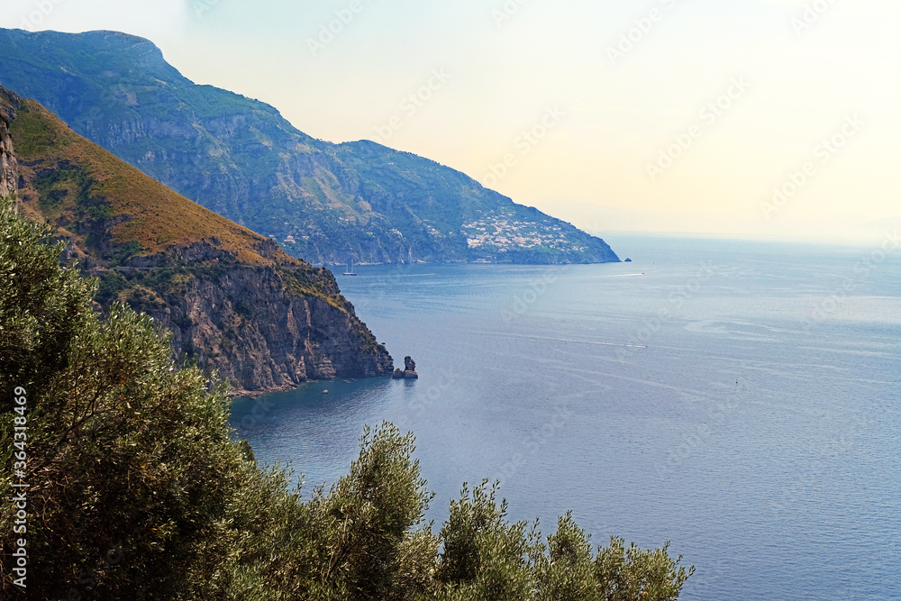 Amalfi Coast approaching Positano from the south