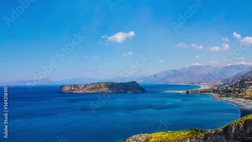 Dino Island and Blue Sea, Isola di Dino, Praia a Mare, Calabria, South Italy, Time Lapse, 4k
 photo