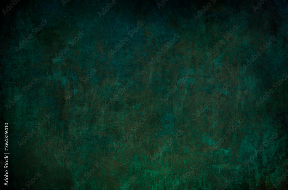 Fototapeta premium dark green grunge background or texture