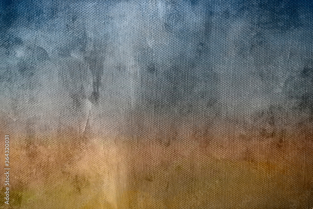 abstract field background on canvas texture with gradient blue and ...
