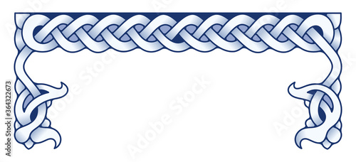 Ethnic vintage border. Vector illustration