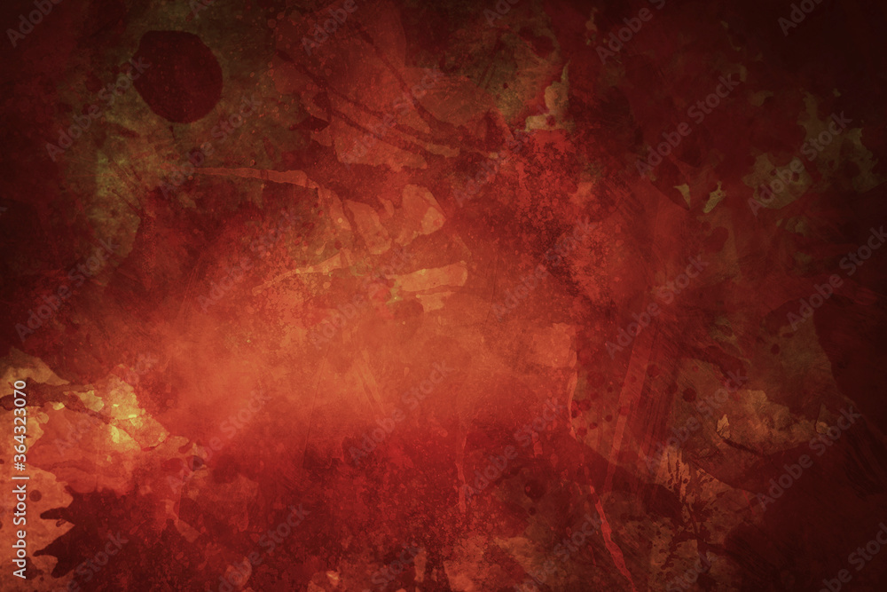 red bloody grungy background or texture with splatters