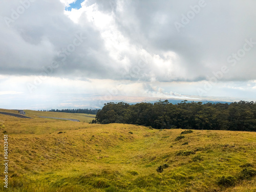 The view of the drive down from Haleakala National Park. 