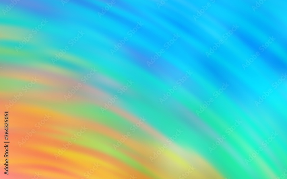 Obraz premium Light Blue, Yellow vector layout with bent lines. Colorful abstract illustration with gradient lines. New composition for your brand book.