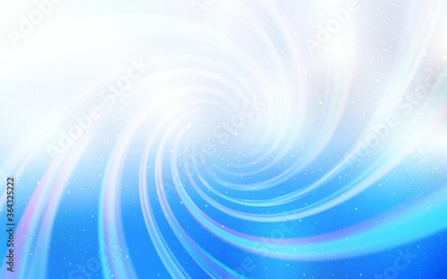 Light BLUE vector background with astronomical stars. Blurred decorative design in simple style with galaxy stars. Template for cosmic backgrounds.
