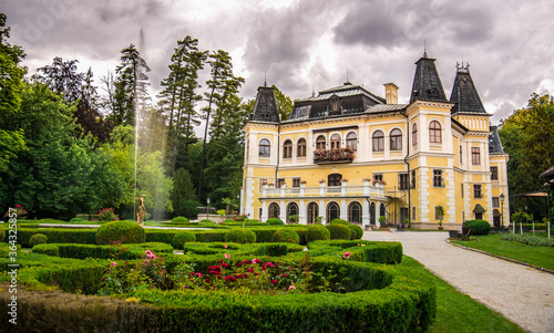 Beautiful historic castle in central Europe. Castle in the Slovakia - Betliar.