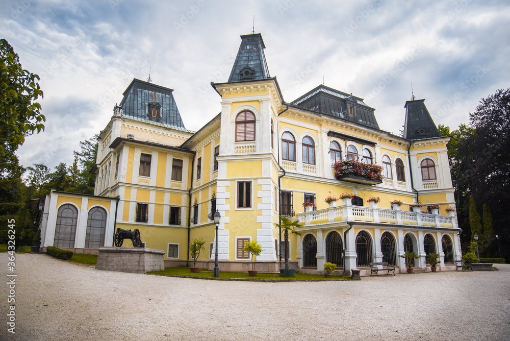 Beautiful historic castle in central Europe. Castle in the Slovakia - Betliar.