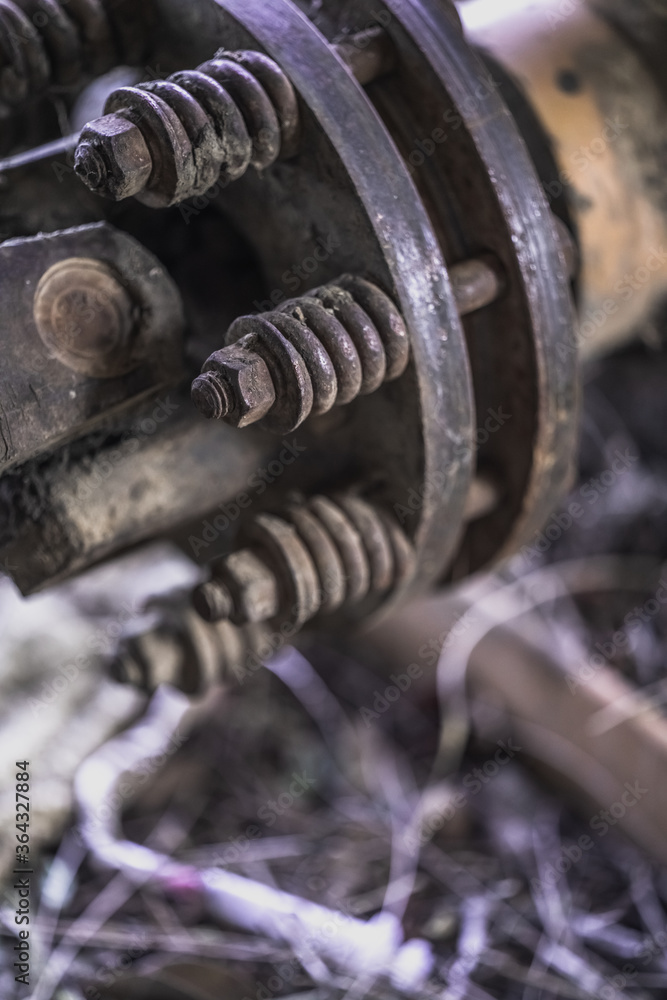 Old Rusty Engine Machine Tool Old Rusty Engine Machine Tool