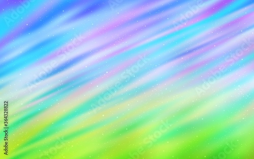 Light Blue, Green vector background with galaxy stars. Modern abstract illustration with Big Dipper stars. Pattern for astrology websites.