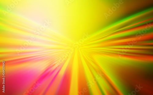 Light Pink, Yellow vector backdrop with bent lines. Colorful illustration in simple style with gradient. Abstract design for your web site.