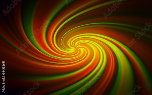 Dark Green, Yellow vector background with wry lines. A circumflex abstract illustration with gradient. Brand new design for your ads, poster, banner.