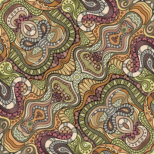 Vector abstract ethnic hand drawn pattern