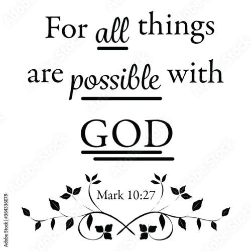 For all things are possible with God SVG file for use with Photoshop, Illustrator, Cricut machines. 