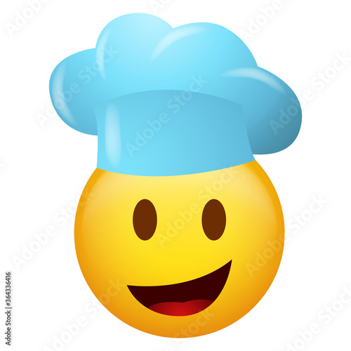 Emoticon wearing chef hat