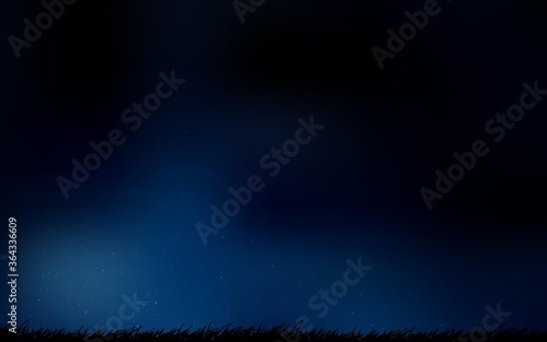 Dark BLUE vector texture with milky way stars. Shining colored illustration with bright astronomical stars. Smart design for your business advert.