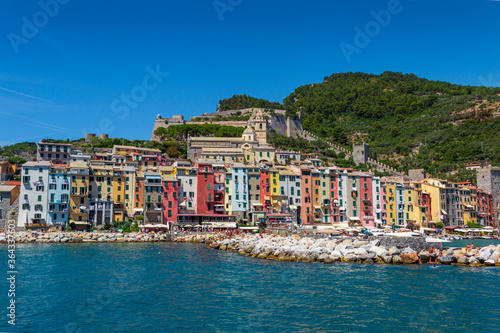 Colorful village in the mediterranean coast