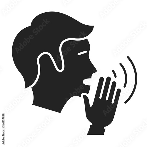 Engage in gossip black glyph icon. Insult, bad attitude concept. Isolated vector element. Outline pictogram for web page, mobile app, promo.