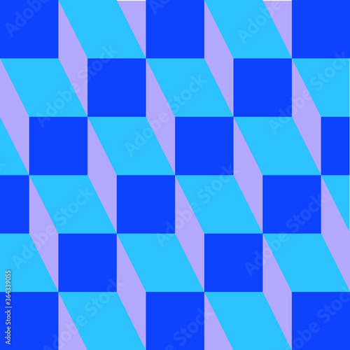 Geometrical seamless colorful abstract square background.