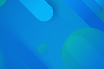 Blue wallpaper with colorful circles and lines.