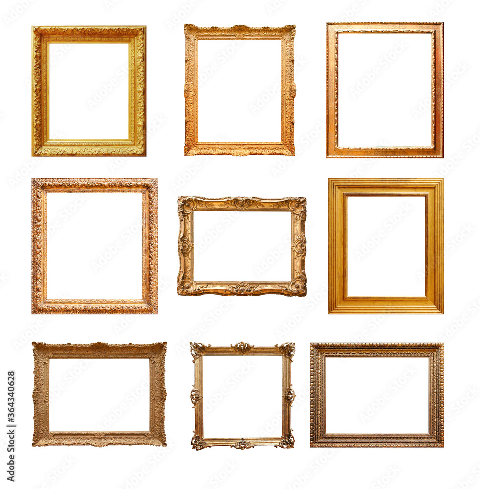 Retro frames isolated on white background Retro frames isolated on white background