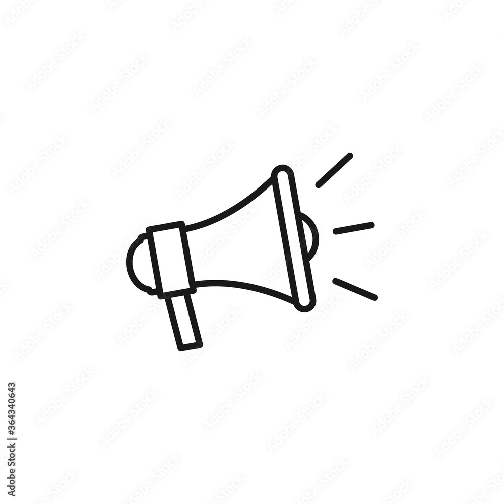 Megaphone icon flat vector design Megaphone icon flat vector design