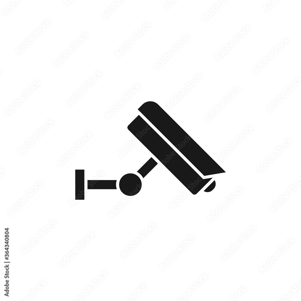 CCTV icon flat vector illustration CCTV icon flat vector illustration