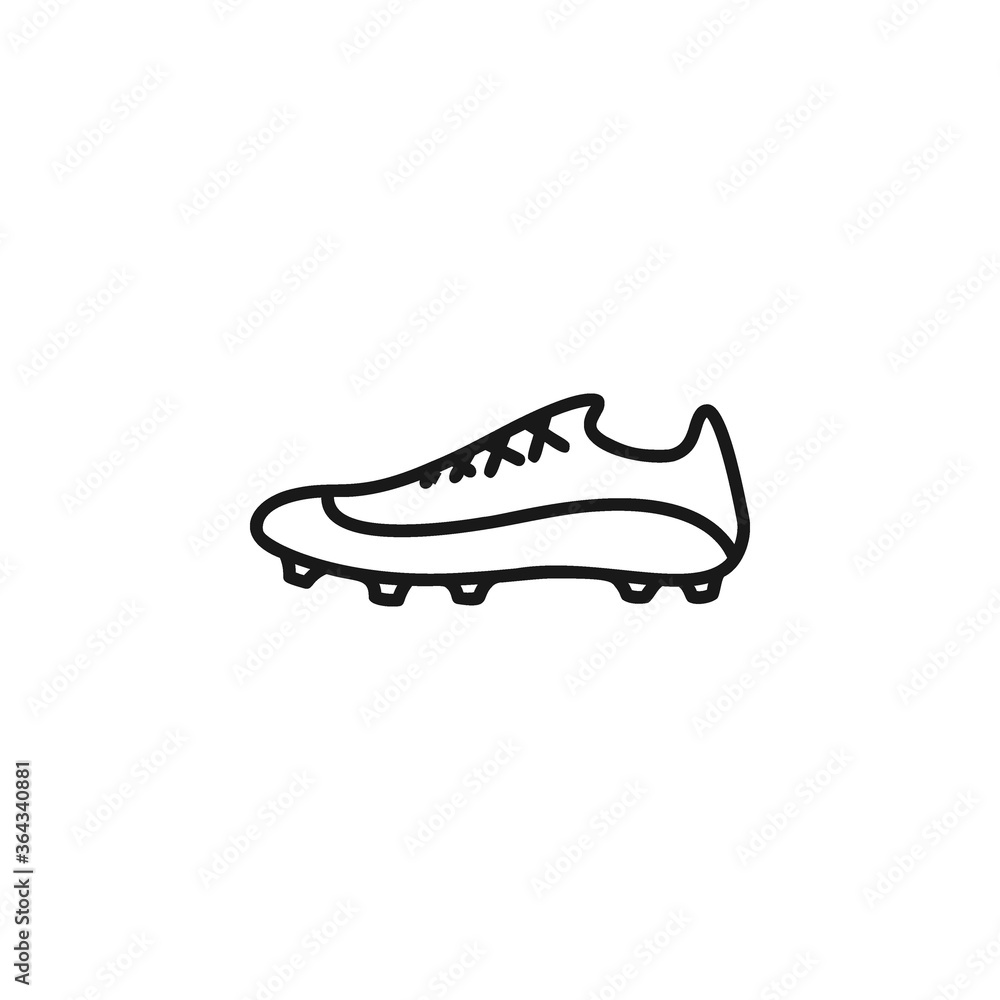 Football boot icon vector illustration Football boot icon vector illustration
