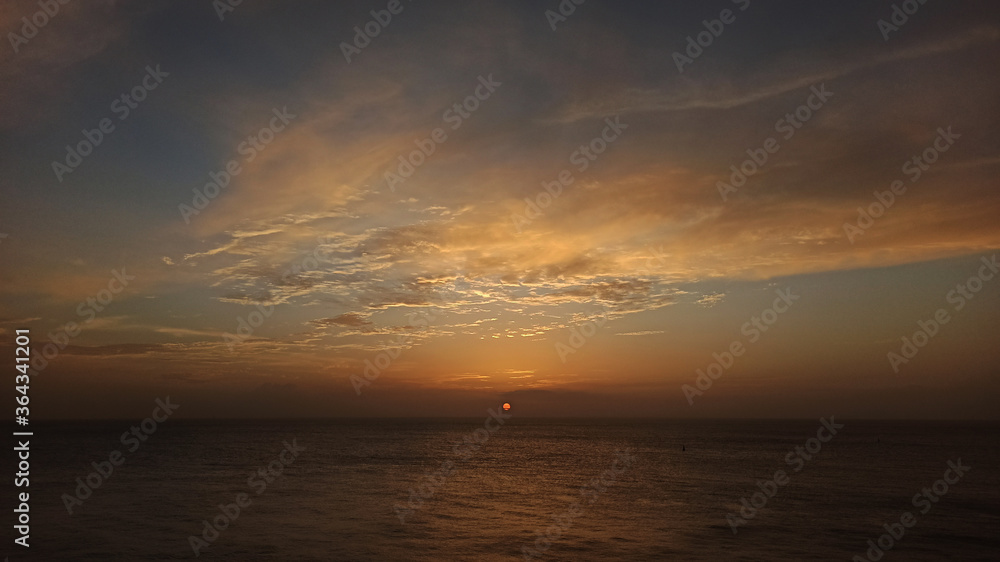 Sunset at sea Sunset at sea