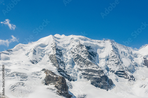 Bernina, Piz Palü, Diavolezza, Gletscher, Berninagruppe, Gletscherwanderung, Alpen, Pontresina, Graubünden, Sommer, Klimawandel, Schweiz © bill_17