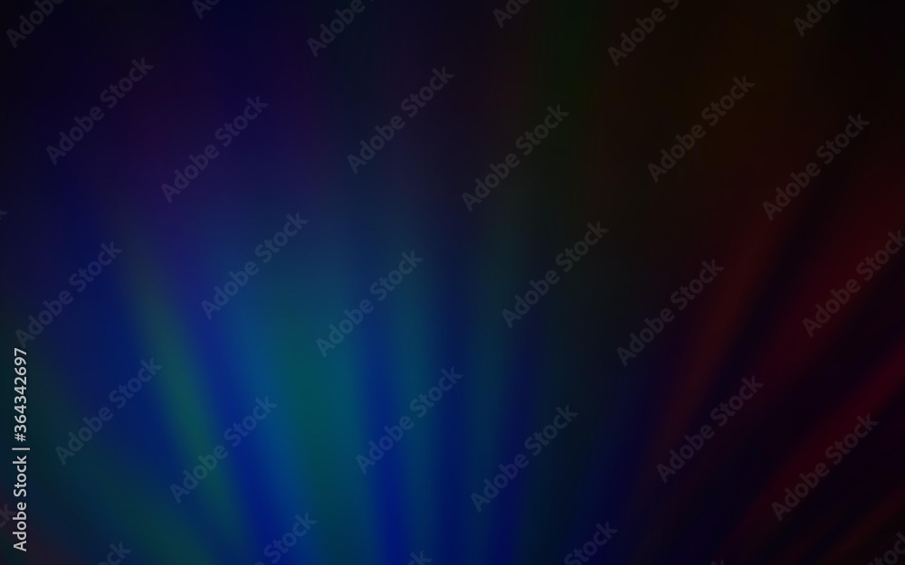 Dark BLUE vector layout with flat lines. Lines on blurred abstract background with gradient. Pattern for ad, booklets, leaflets.