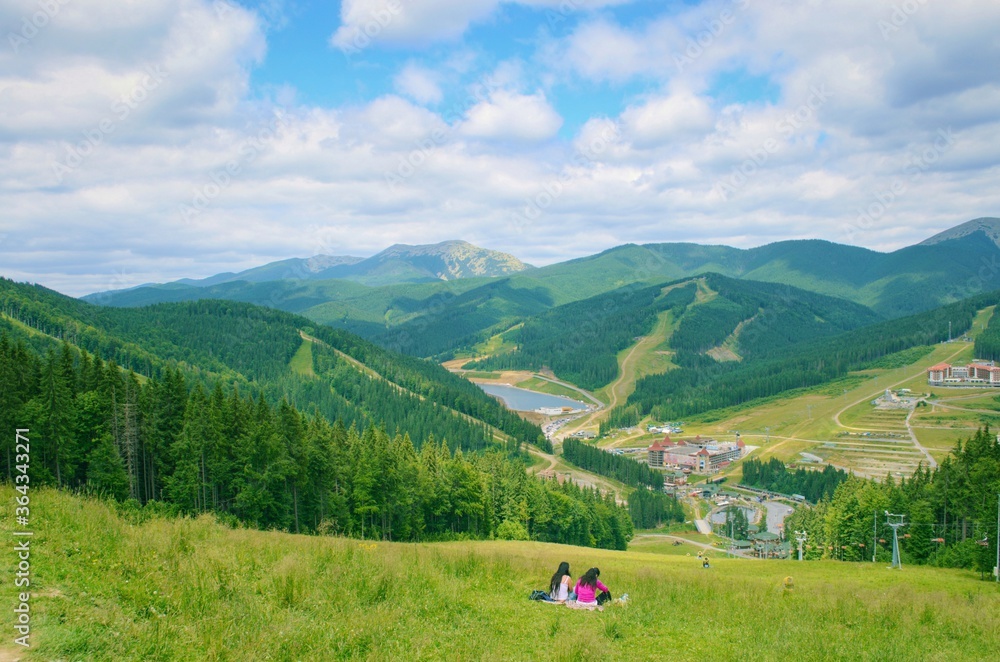 Mountain landscape in the Ukrainian Carpathians Mountain landscape in the Ukrainian Carpathians