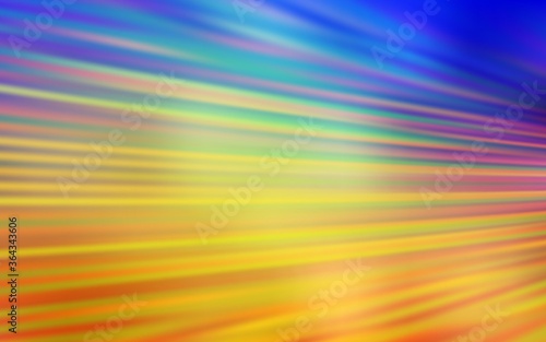 Light Blue, Yellow vector layout with flat lines. Lines on blurred abstract background with gradient. Pattern for your busines websites.