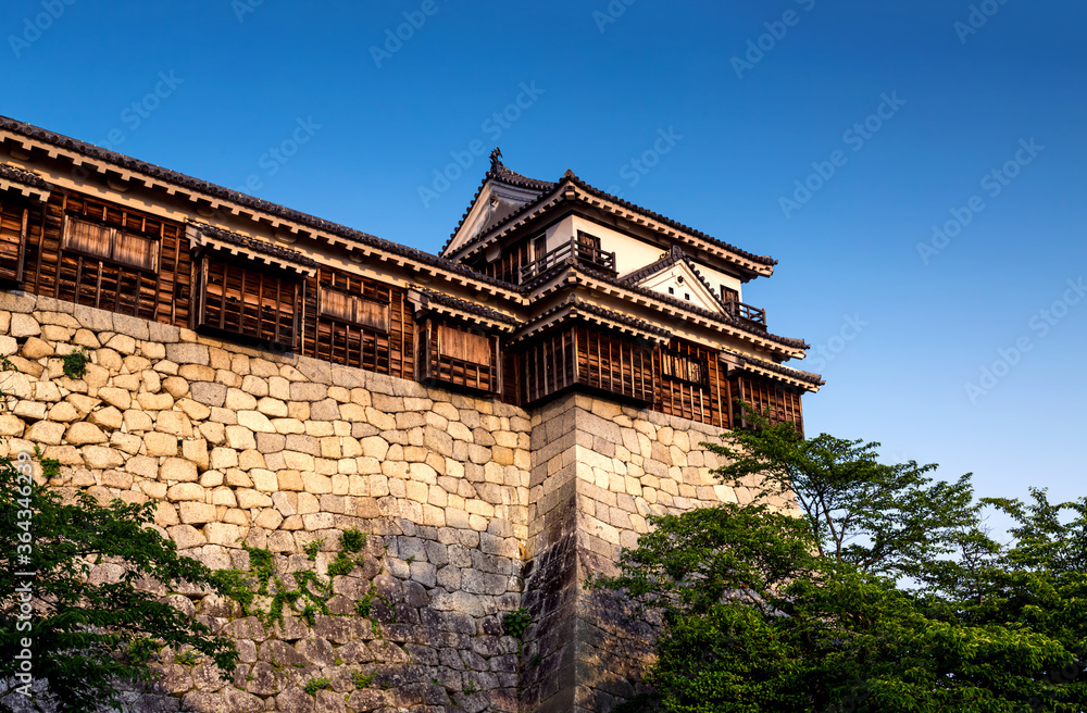 Ancient Matsuyama Castle in Matsuyama, Ehime, Japan Ancient Matsuyama Castle in Matsuyama, Ehime, Japan
